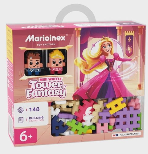 Klocki Mini Wafle Księżniczka Wieża Fantazji + 2 Figurki Marioinex 905791