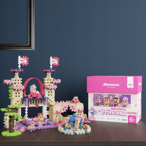 Klocki Mini Wafle Księżniczka Zamek Princess + 4 Figurki Marioinex 905784