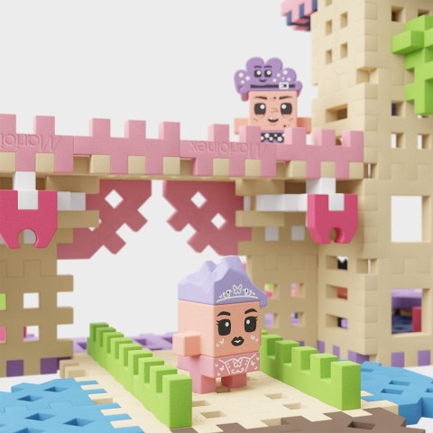 Klocki Mini Wafle Księżniczka Zamek Princess + 4 Figurki Marioinex 905784
