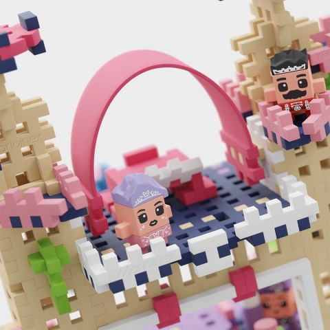 Klocki Mini Wafle Księżniczka Zamek Princess + 4 Figurki Marioinex 905784