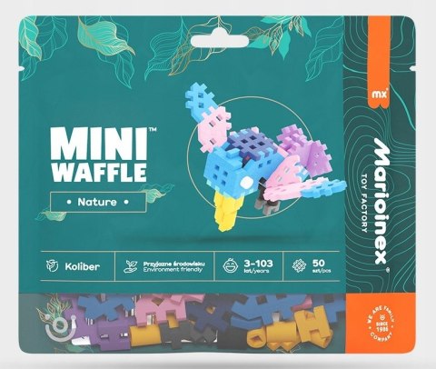 Klocki Mini Wafle Nature Koliber Natura 50 elementów Waffle Marioinex 3+