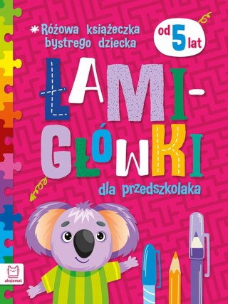 Łamigłówki dla przedszkolaka od 5 lat Różowa bystrego dziecka Aksjomat