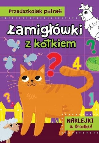 Łamigłówki z kotkiem dla Przedszkolaka Przedszkolak potrafi