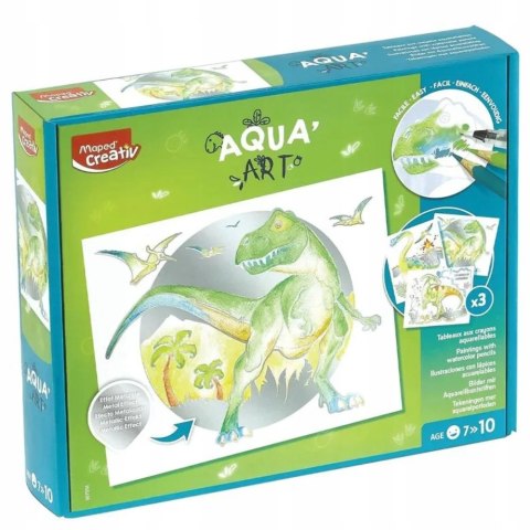 Maped Creativ Zestaw artystyczny dla dzieci Aqua Art Dinozaury