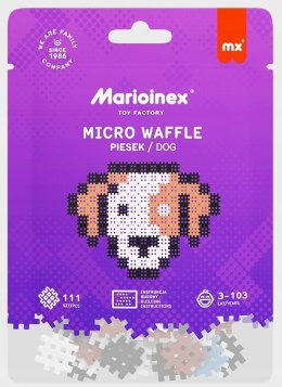 Micro Waffle Mini Wafle Piesek 111 elementów Marioinex