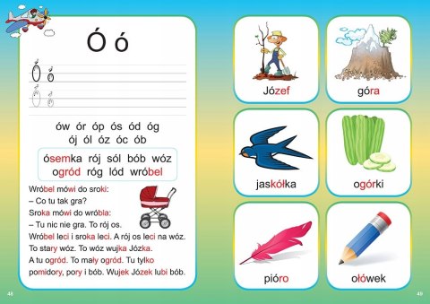 Mój Pierwszy Elementarz - Czytamy Metodą Sylabową Greg