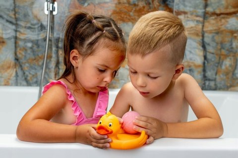 Mom's Care Mydelniczka z kaczuszkami i kulą musującą do kąpieli