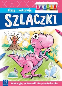 Piszę i koloruję Szlaczki Edukacyjne malowanki dla przedszkolaka Aksjomat