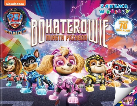 Psi Patrol Zabawa w kolory Wielki film Bohaterowie miasta przygód Malowanka