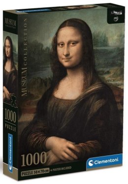 Puzzle 1000 elementów 39708 Museum Leonardo Gioconda Clementoni