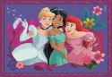 Puzzle 21517 4w1 Disney Princess Księżniczki Clementoni Super Kolor 3+
