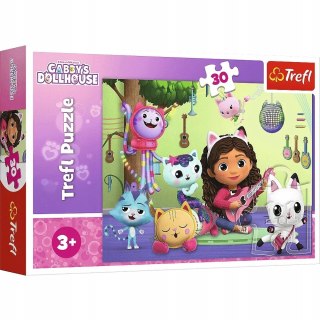 Puzzle 30 elementów Koci Domek Gabi 18301 Trefl 3+ Gabi i jej uroczy domek
