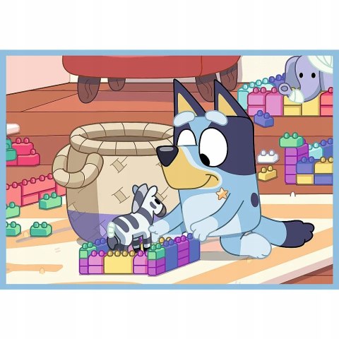 Puzzle 4w1 Bluey i jego świat 34637 Trefl 3+ 12,15,20,24 elementów