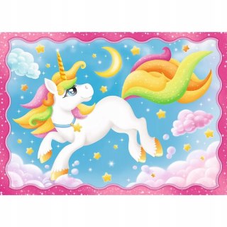 Puzzle 4w1 Jednorożce i magia 34389 Trefl