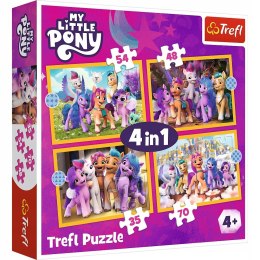 Puzzle 4w1 Poznaj kucyki Pony 34624 Trefl My Little Pony 4+