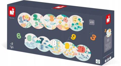 Puzzle Uczę się Liczyć Pure 2+ Janod