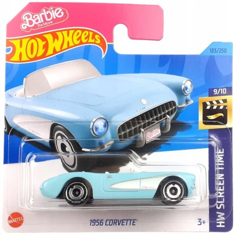 Samochodzik Hot Wheels HKK87 1956 Corvette Barbie HW Screen Time