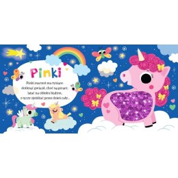 Słodkie jednorożce Książeczka z cekinami Książeczka Aksjomat