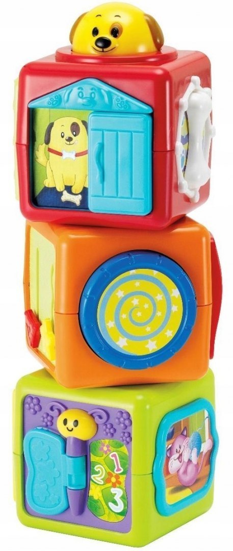 Smily Play Wieża z Klocków Kostki Interaktywne