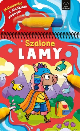 Szalone lamy Malowanka z Pisakiem Wodnym Kolorowanka