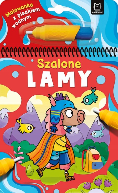 Szalone lamy Malowanka z Pisakiem Wodnym Kolorowanka