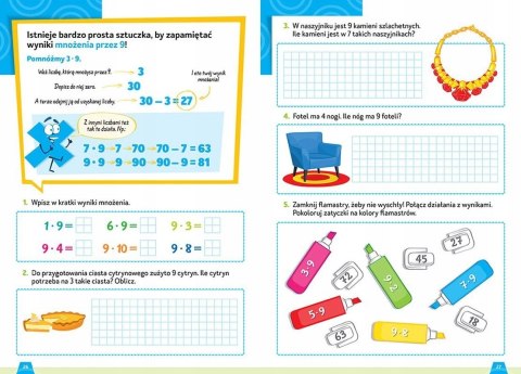Tabliczka mnożenia Klasy 1-3 Nauka Liczenia Greg