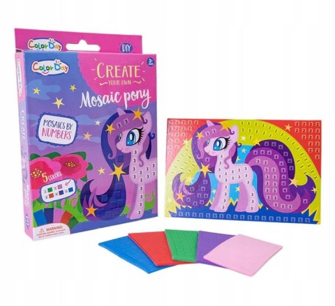 Wyklejanka po numerach Kucyk Mozaika Mozaiki dla dziewczynki