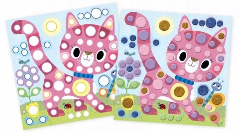 Zestaw kreatywny Okrągłe Naklejki Janod 4+