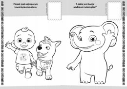 Cocomelon Koloruj i Naklejaj Kolorowanka Naklejki Harperkids