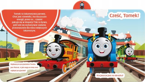 Cześć Tomek Książka z registrami Tomek przyjaciele