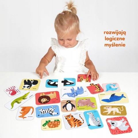 CzuCzu Puzzle do pary Dzikie zwierzątka 18 mies.+