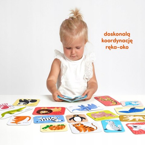 CzuCzu Puzzle do pary Dzikie zwierzątka 18 mies.+