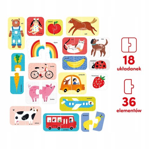 CzuCzu Puzzle do pary Pierwsze słowa 15 mies.+