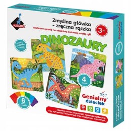 Dinozaury Piankowa wyklejanka Zręczna Rączka