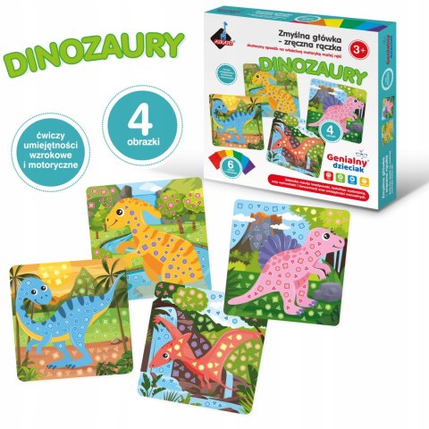 Dinozaury Piankowa wyklejanka Zręczna Rączka