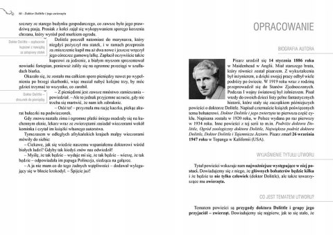 Doktor Dolittle i Jego Zwierzęta Lektura Greg