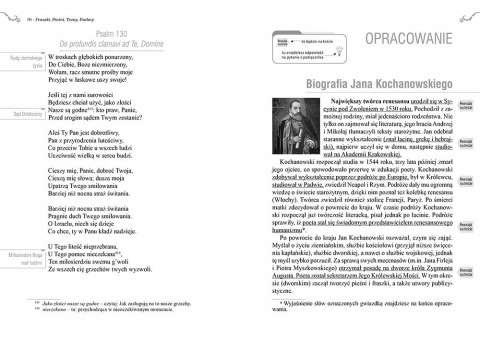 Fraszki Pieśni Treny Psalmy Kochanowski Lektura Greg
