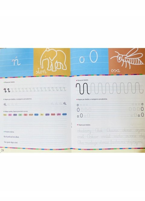 Idę do szkoły Litery i cyfry Zeszyt kaligraficzny