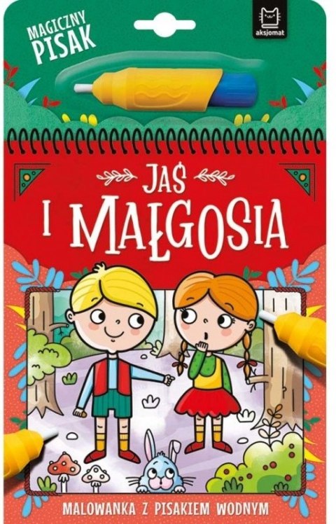 Jaś i Małgosia Malowanka z Pisakiem Wodnym Bajki Kolorowanka Aksjomat