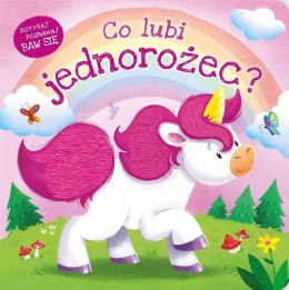 Książeczka Sensoryczna Co lubi jednorożec? Dotykaj Poznawaj Baw się Zielona