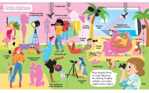 Mała Projektantka Świat Mody i Urody z Naklejkami Aksjomat