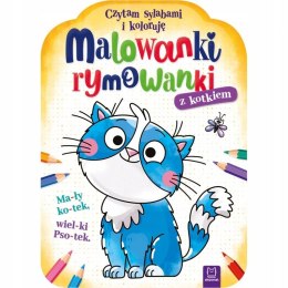 Malowanki Rymowanki z Kotkiem Czytam Koloruję Aksjomat