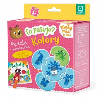 Mały Miś To Lubi Co pasuje Kolory Puzzle Książka Aksjomat