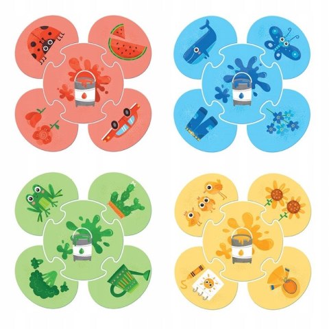 Mały Miś To Lubi Co pasuje Kolory Puzzle Książka Aksjomat