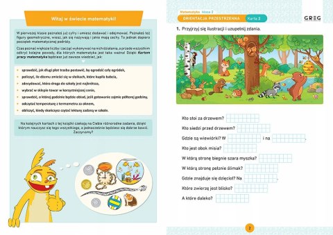 Matematyka Karty pracy w szkole i w domu klasa 2 Greg