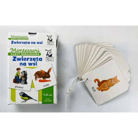 Montessori Karty Obrazkowe Zwierzęta na Wsi 1-3
