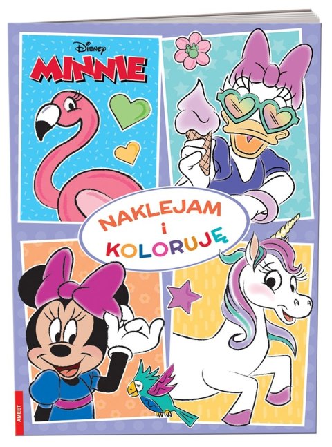 Myszka Minnie Naklejam i Koloruję Naklejki