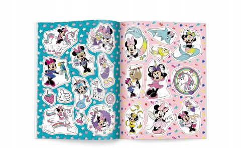 Myszka Minnie Naklejam i Koloruję Naklejki