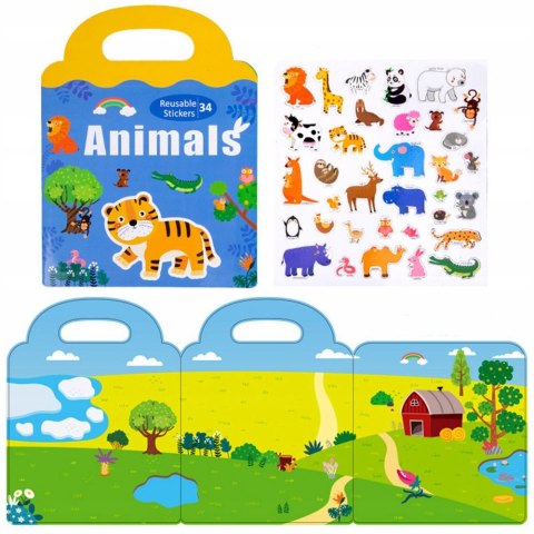 Naklejki wielokrotnego użytku Dzikie zwierzątka