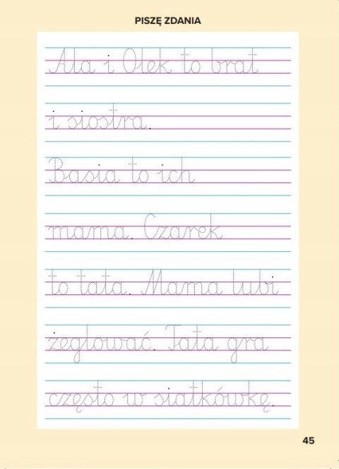 Nauka pisania Ćwiczenia Zadania grafomotoryczne